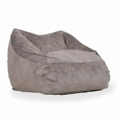 Ottomans - Plumoso - Stylish Comfortable Sitting with Grey Fabric - ALANKARAM