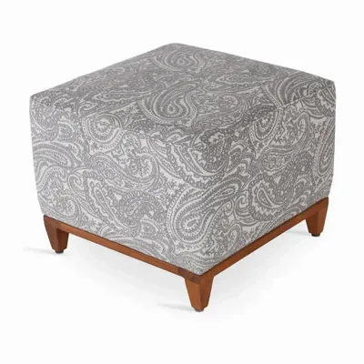 Ottomans - Bluma - Teakwood Ottoman - ALANKARAM