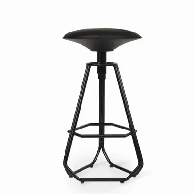 Chairs - Aayas - Metal Stool with Upholstery - ALANKARAM
