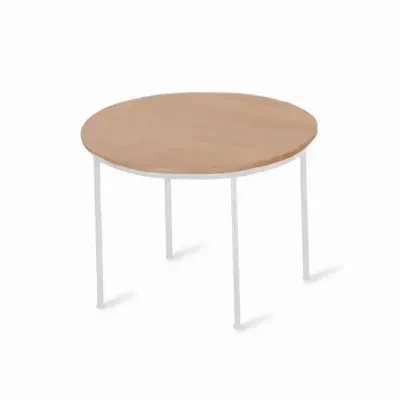 Bureaux - Altura - Table ronde unie en bois massif - ALANKARAM