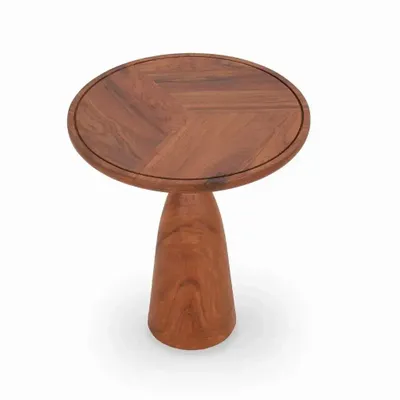 Other tables - Aniq - Side Table Sculpted with Precision - ALANKARAM