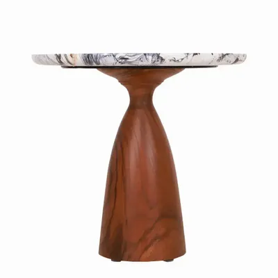 Autres tables  - Aniq - Table d'appoint en teck - ALANKARAM