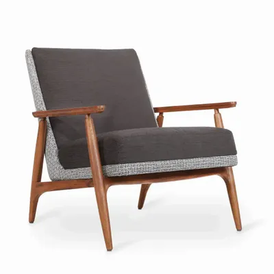 Chairs - Aronui - Teakwood Lounge Chair - ALANKARAM