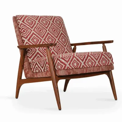 Chairs - Aronui - Teakwood Lounge Chair - ALANKARAM