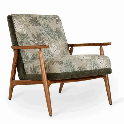 Chairs - Aronui - Teakwood Lounge Chair - ALANKARAM