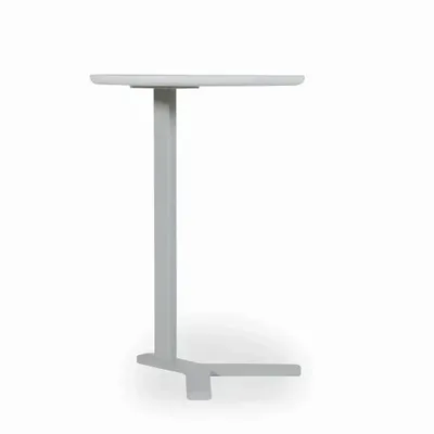 Autres tables  - Ato – Table pour ordinateur portable en métal avec plateau en bois massif - ALANKARAM