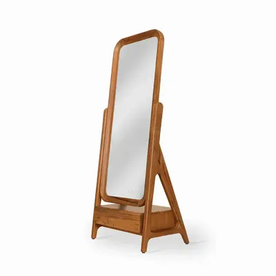 Buffets - Commode Ayakta en teck avec miroir - ALANKARAM