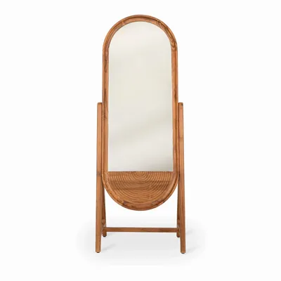 Buffets - Commode Ayakta en teck avec miroir - ALANKARAM