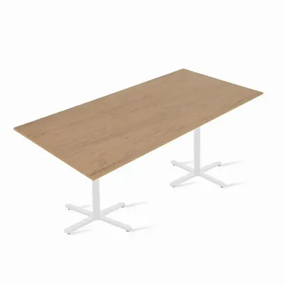 Other tables - Caato Rectangle Wooden Top Table - ALANKARAM