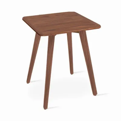 Autres tables  - Cheshi - Table de café en bois massif avec teinture en noyer - ALANKARAM