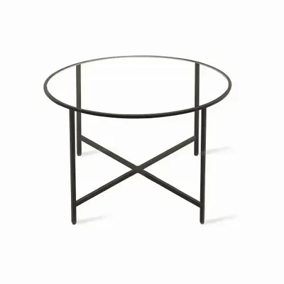 Other tables - Clarus - Glass Top Side Table - ALANKARAM