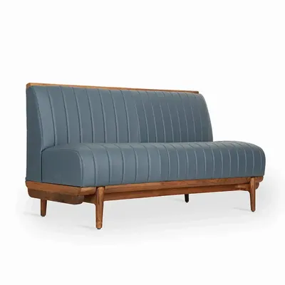 Sofas - Elysium Two Seater Teakwood Sofa - ALANKARAM