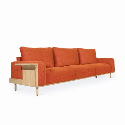 Sofas - Gilid Three Seater Solidwood Sofa - ALANKARAM