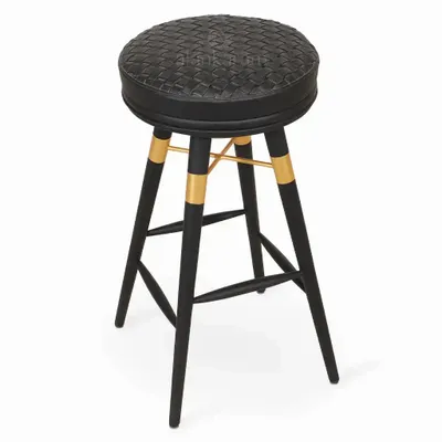 Chairs - Girar - Wooden High Stool - ALANKARAM
