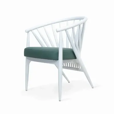 Children's bedrooms - Hloma - Solidwood Dining Chair With White PU - ALANKARAM