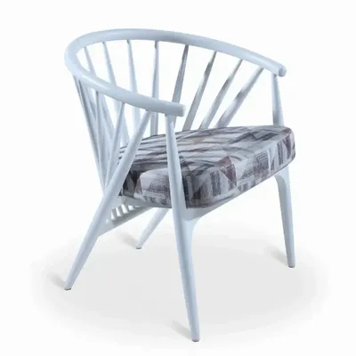 Children's bedrooms - Hloma - Solidwood Dining Chair With Printed Fabric - ALANKARAM