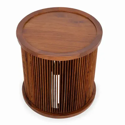 Other tables - Ijus – Teakwood Side Table - ALANKARAM