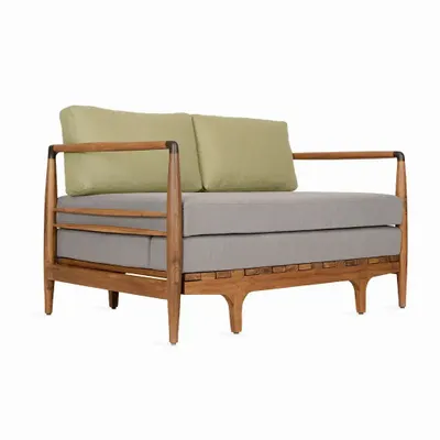 Sofas - Ikili - Teakwood Two Seater Sofa Cum Bed - ALANKARAM