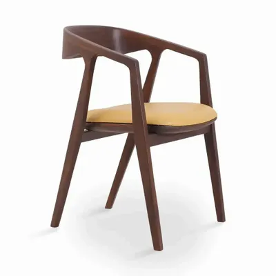 Chaises - Ince - Chaise de salle à manger en bois massif - ALANKARAM