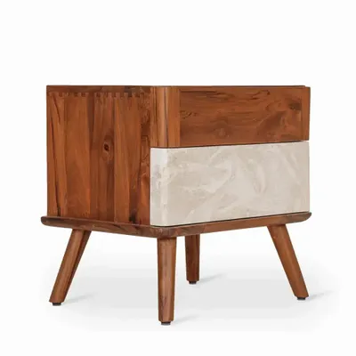 Night tables - Kapp Teakwood Bedside Unit - ALANKARAM