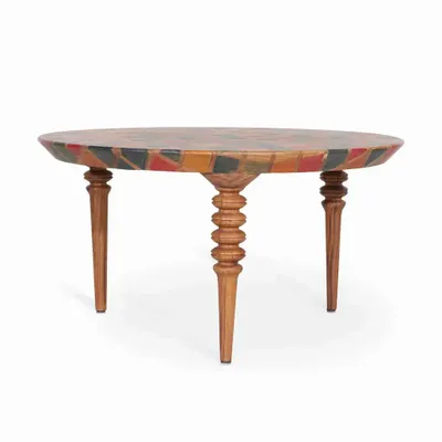 Other tables - Karovy - Center Table with Artful Geometry - ALANKARAM