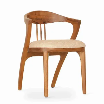 Chairs - Kratky - Teakwood Dining Chair - ALANKARAM