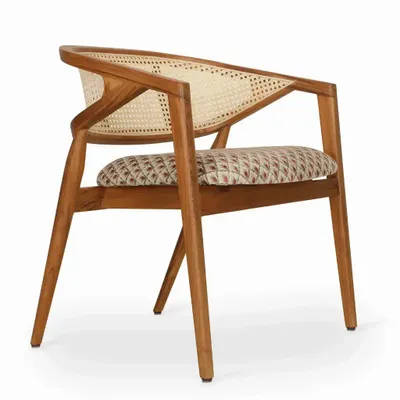 Chairs - Kusuka - Teakwood Dining Chair - ALANKARAM