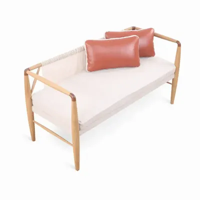 Sofas - Kutu - Two Seater Solidwood Sofa - ALANKARAM