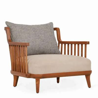 Chairs - Lega - Teakwood Lounge Chair - ALANKARAM