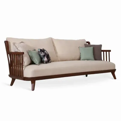 Sofas - Lega Two Seater Solidwood Sofa - ALANKARAM