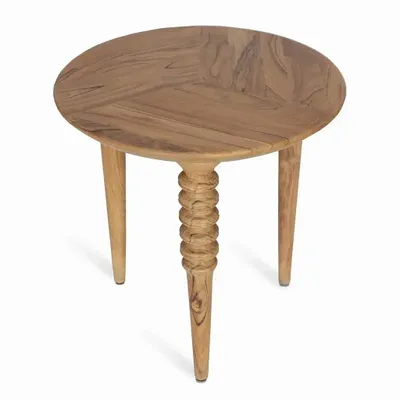 Autres tables  - Marami - Table d'appoint en teck - ALANKARAM