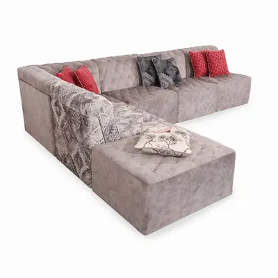 Sofas - Megharia - L-Shaped Sofa (Six Seater) - ALANKARAM