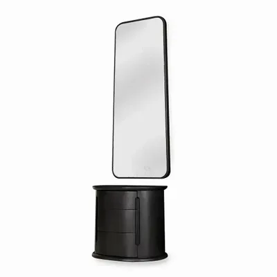 Buffets - Coiffeuse moderne Sargi pour chambre à coucher avec miroir - ALANKARAM