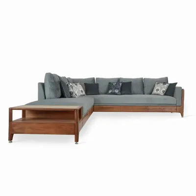 Sofas - Mojus - L-Shaped Sofa (Seven Seater) - ALANKARAM