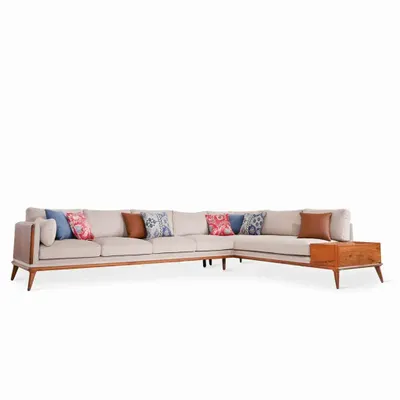 Canapés - Mysig - Canapé sept places en teck - ALANKARAM