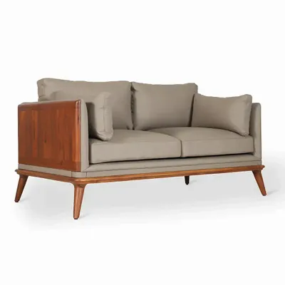 Sofas - Mysig - Two Seater Teakwood Sofa - ALANKARAM