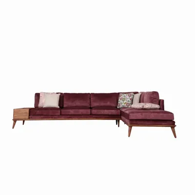 Sofas - Mysig Teakwood Six Seater Sofa - ALANKARAM