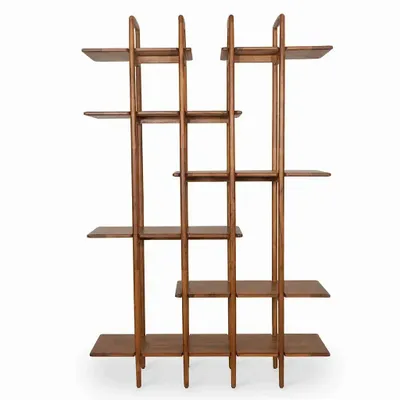 Bookshelves - Narin Teakwood Decorative Unit - ALANKARAM