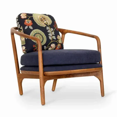 Chairs - Nofo - Teakwood Lounge Chair - ALANKARAM