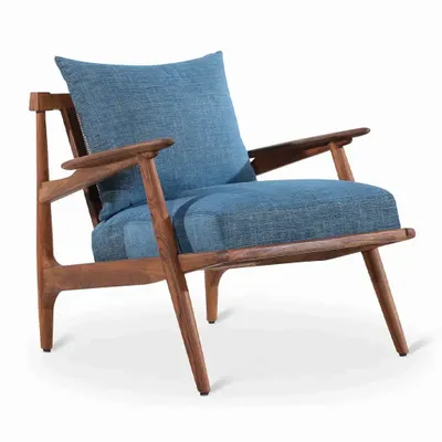 Chairs - Obalo - Teakwood Lounge Chair - ALANKARAM