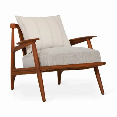 Chairs - Obalo - Teakwood Lounge Chair - ALANKARAM