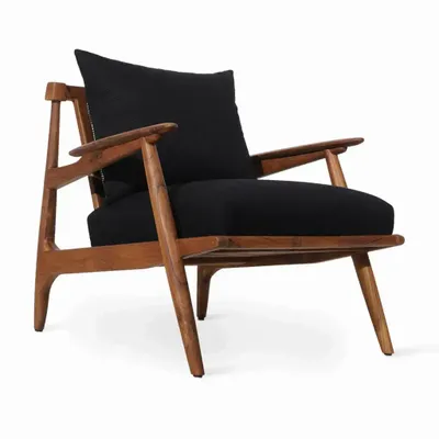 Chairs - Obalo - Teakwood Lounge Chair - ALANKARAM