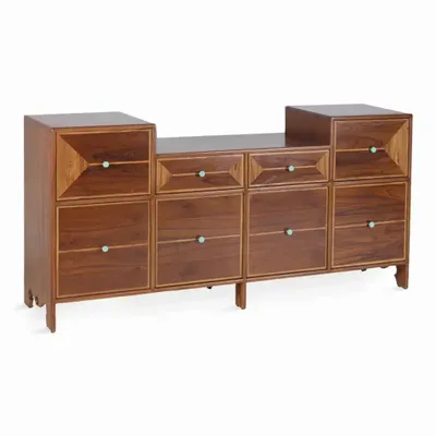 Armoires - Opslaan - Commode en teck à huit tiroirs - ALANKARAM