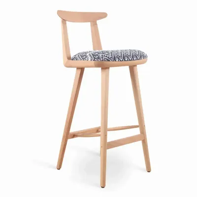 Chairs - Oriq - Solidwood High / Bar Chair - ALANKARAM