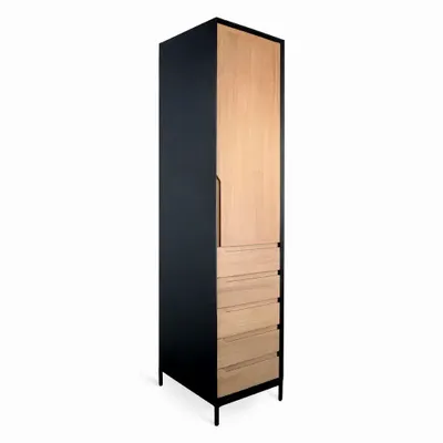 Armoires - Armoire en bois massif Orman au look minimaliste - ALANKARAM
