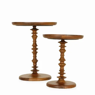 Other tables - Parinaya - Teakwood Side Table - ALANKARAM