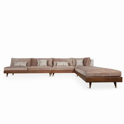 Sofas - Parlak - Nine Seater Teakwood Sofa - ALANKARAM