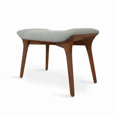 Benches - Phalaka Teakwood Bench with Green Fabric - ALANKARAM