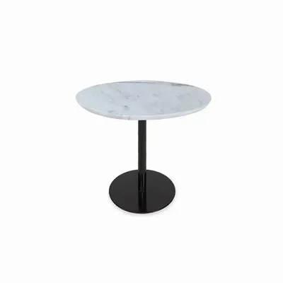 Desks - Pou - Round Marble Top - ALANKARAM