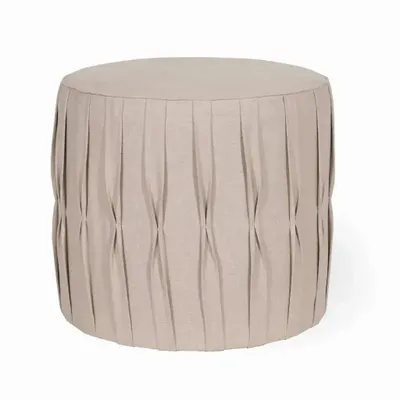 Ottomans - Pouffe - Round Ottoman - ALANKARAM